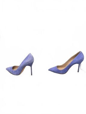 Manolo Blahnik Size 6 Purple Suede Pointed Toe Heels Pumps